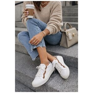 Madewell Sidewalk Low Top Leather Calf Hair Wave Sneakers Size 8